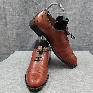 Ann Mashburn Italian Leather Wingtip Oxford - Dark Academia / Preppy Women Sz 37